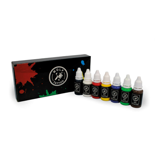 Kit De Tintas Para Tatuar / Tintas De Práctica Set 7pz