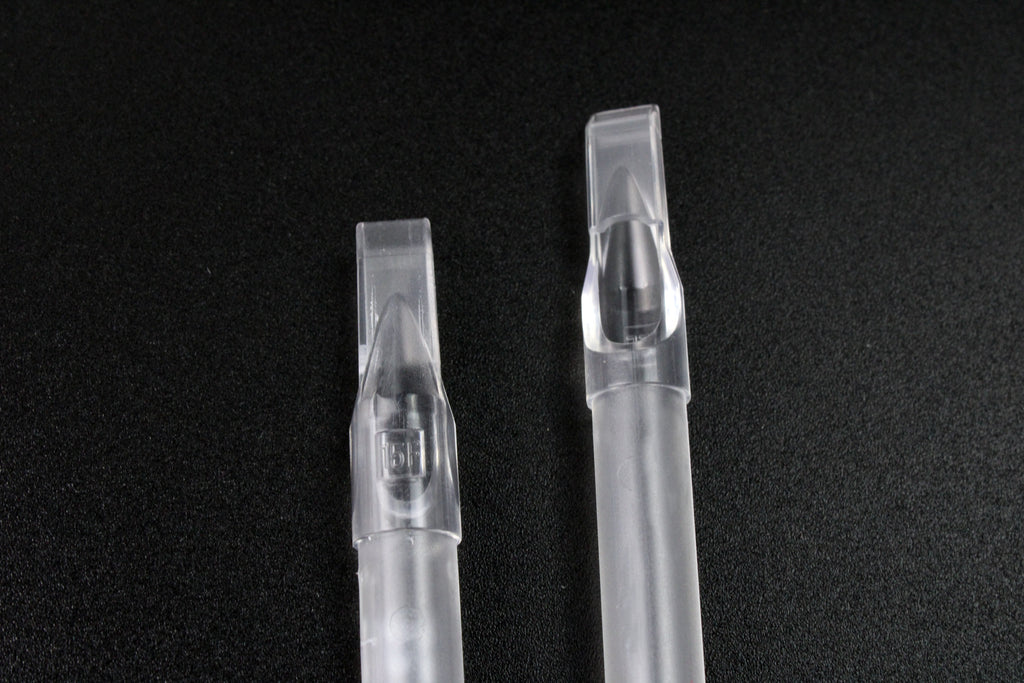 Tubo Para Tatuar Punta Larga 50pz Rt / Mf Transparente