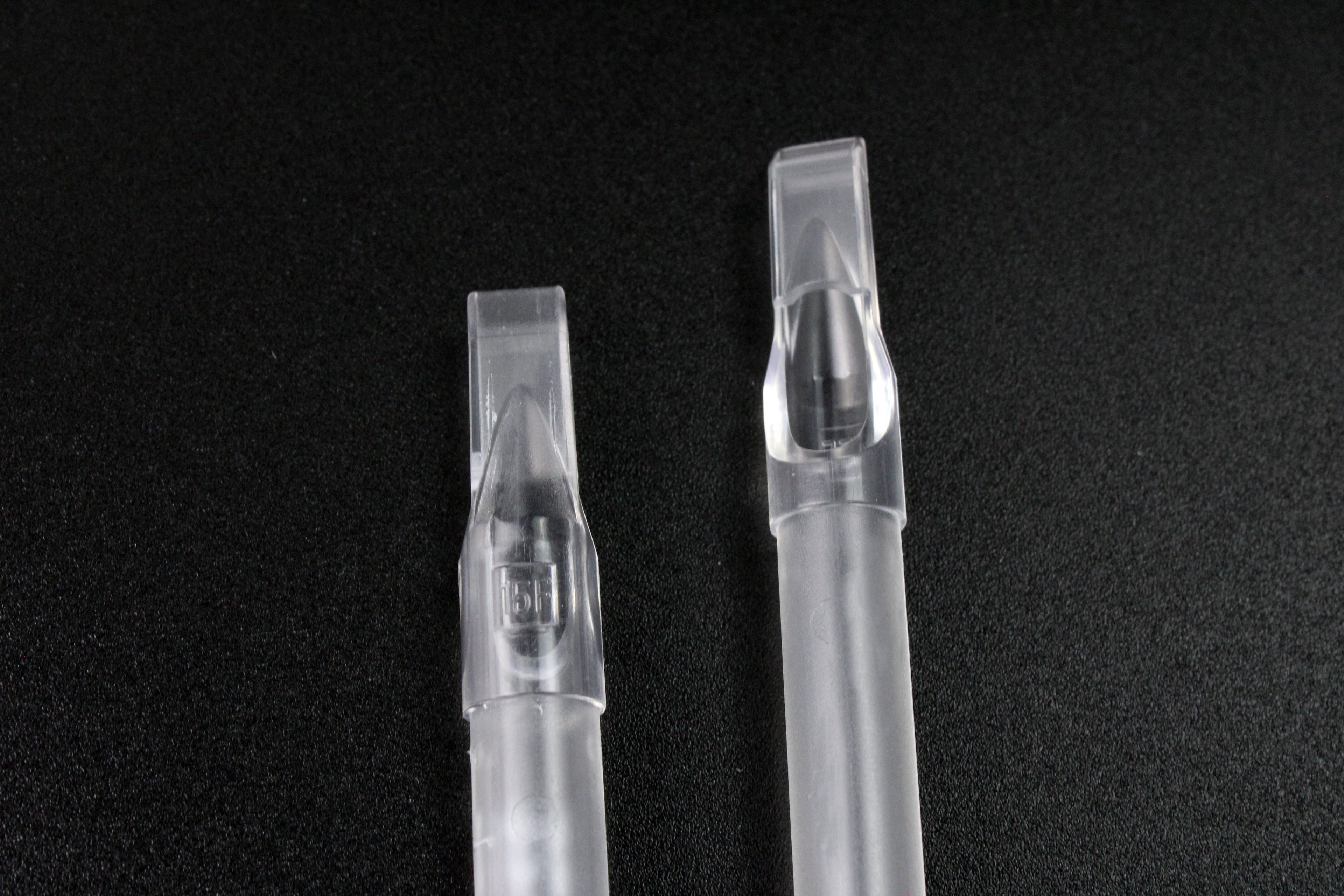 Tubo Para Tatuar Punta Larga 50pz Rt / Mf Transparente