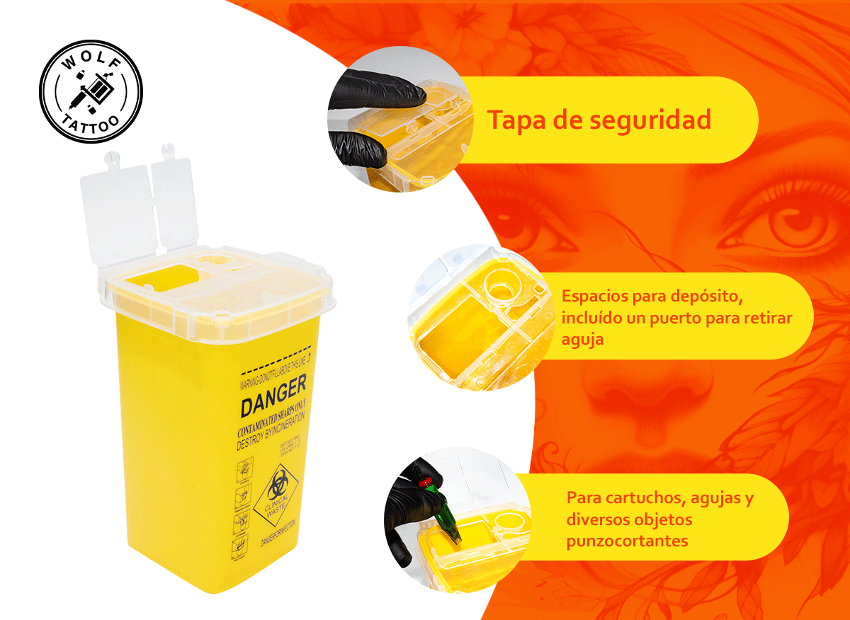Kit de 2 Contenedores RPBI 1 Litro