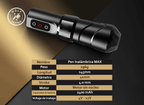 Máquina Para Tatuar Tipo "MAX FLUX"  Profesional Inalámbrica.