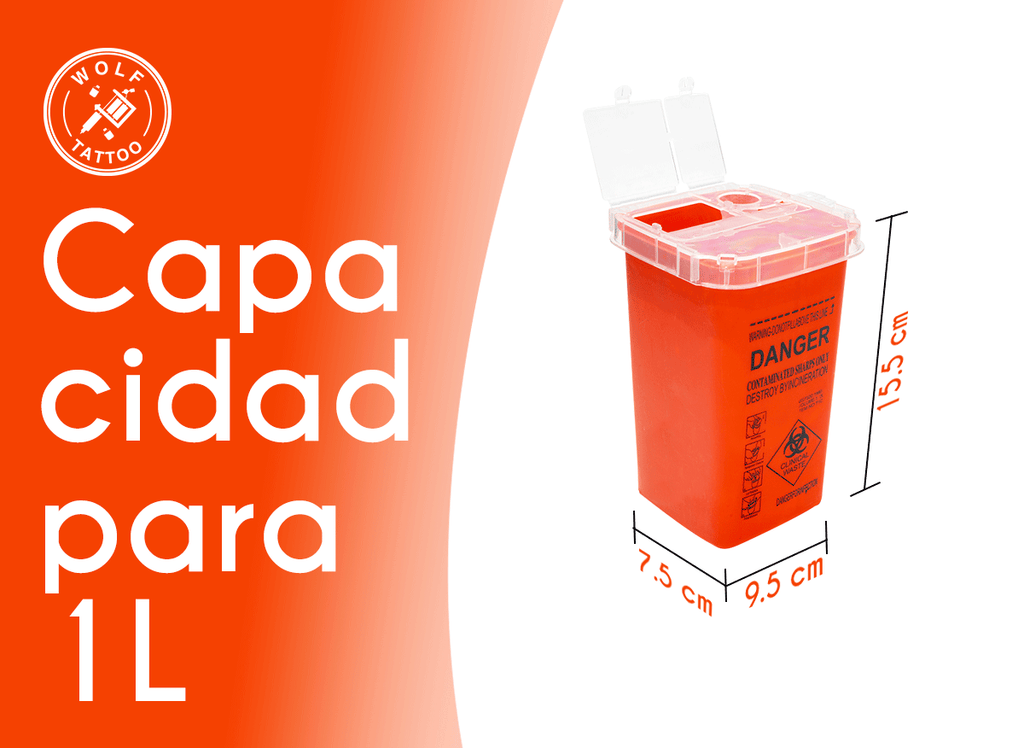 Kit de 2 Contenedores RPBI 1 Litro