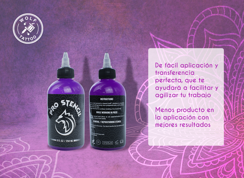 Gel Pro Stencil Transfer Wolf