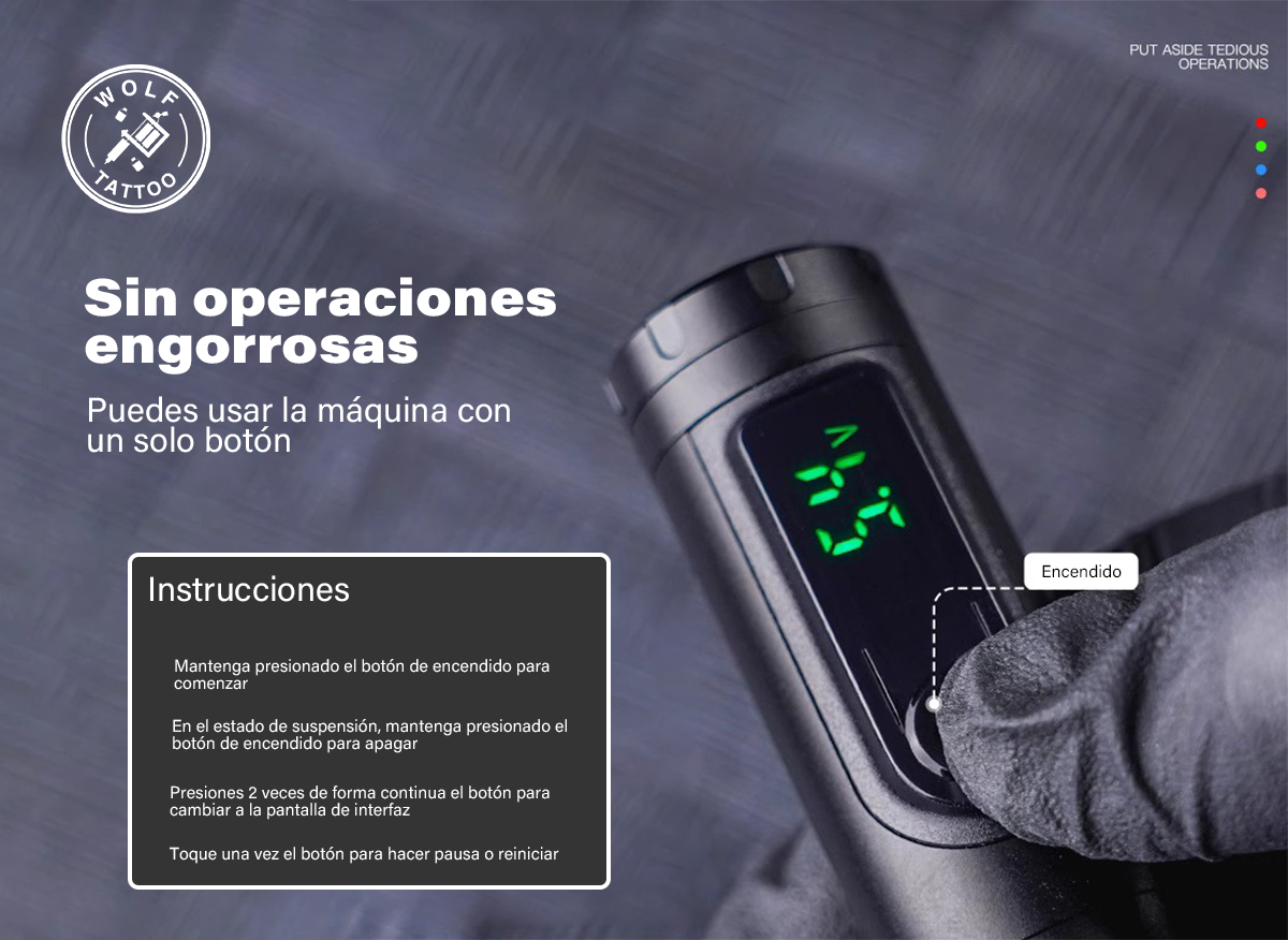 Máquina para Tatuar "HARRIER X4", marca DRAGONHAWK, Inalámbrica.