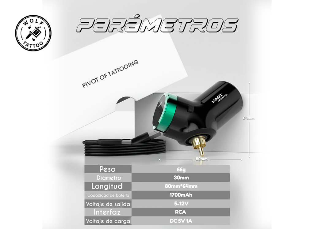 Mast T3 Batería Inalámbrica RCA