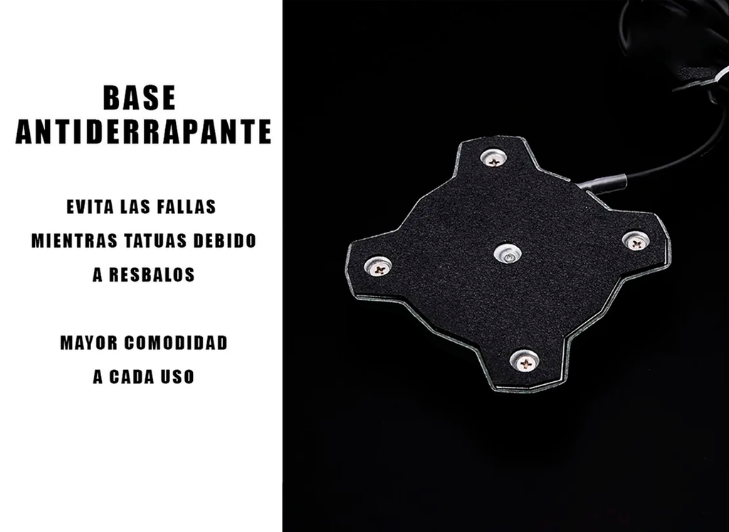 Pedal De Plástico Para Tatuar Profesional Redondo 4 Ejes