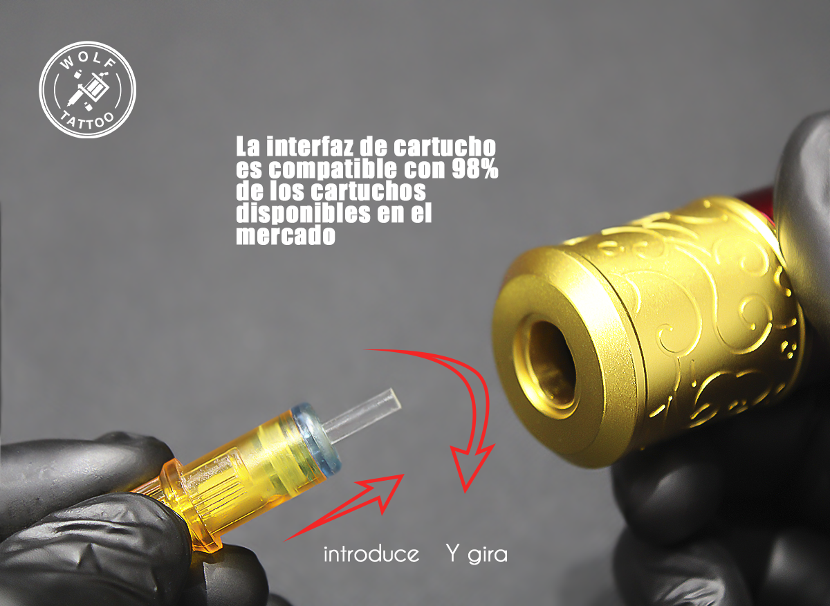 Máquina Rotativa "Goku II" Para Tatuaje Profesional Tattoo Pen Alámbrica