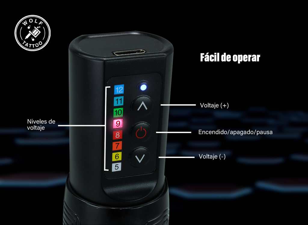 Máquina Para Tatuar Premium Tipo "EXO"  Profesional Inalámbrica.