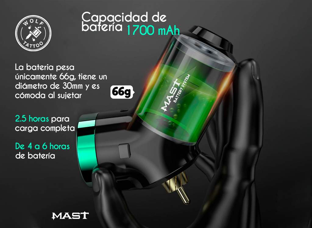 Mast T3 Batería Inalámbrica RCA