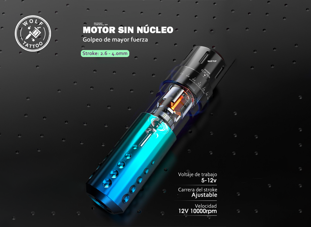 Máquina para Tatuar "FLIP", marca MAST, Inalámbrica.