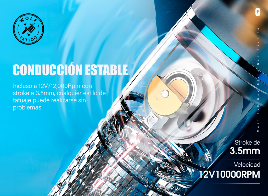 Máquina para Tatuar "LABS", marca MAST, Micropigmentación. Alámbrica.