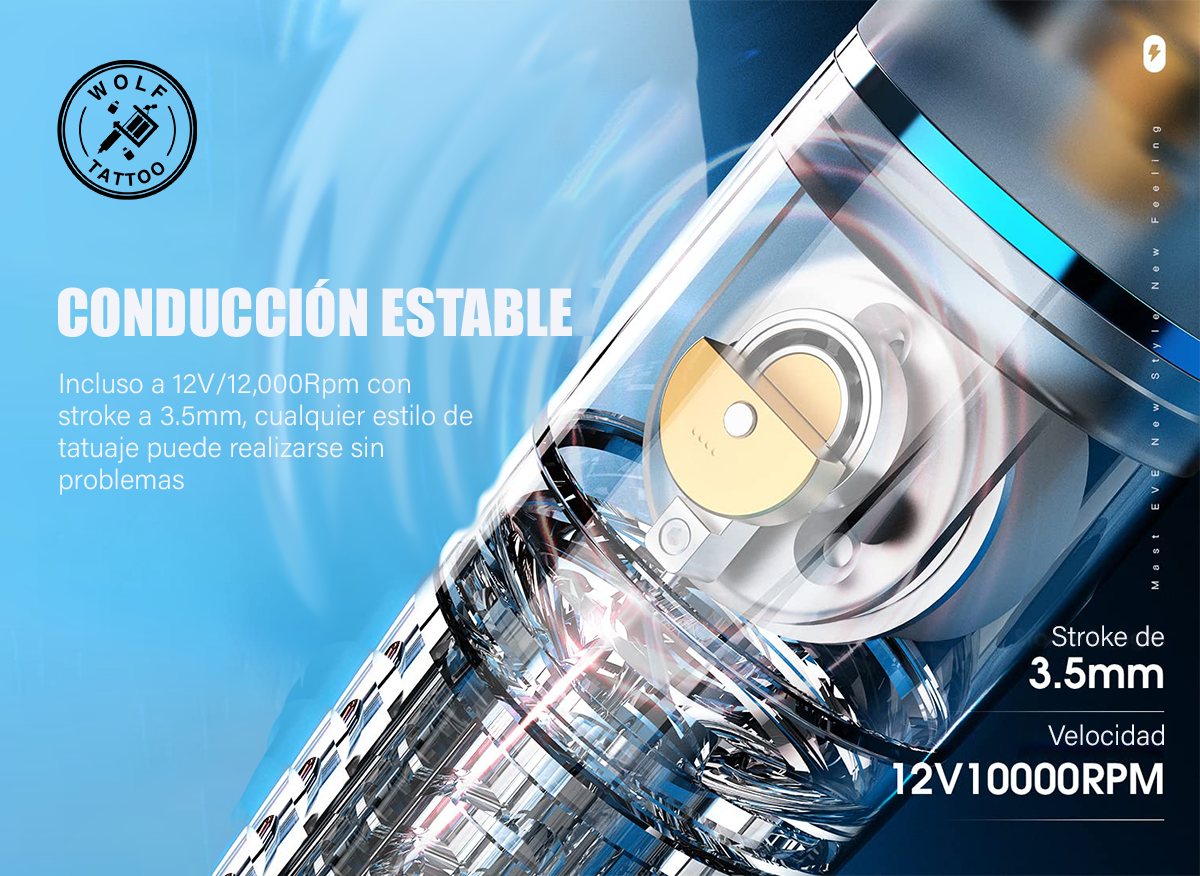 Máquina para Tatuar "LABS", marca MAST, Micropigmentación. Alámbrica.