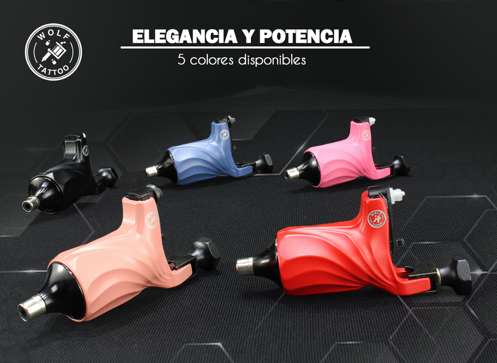 Máquina "Spiral" Para Tatuaje Rotativa Profesional Alámbrica.