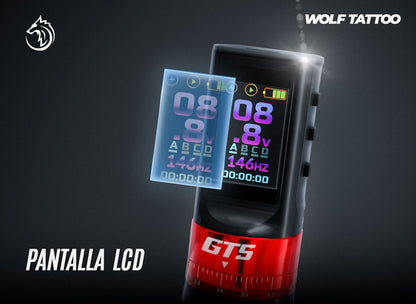 Máquina Para Tatuar WOT, Tipo "GTS" , Profesional, Inalámbrica.