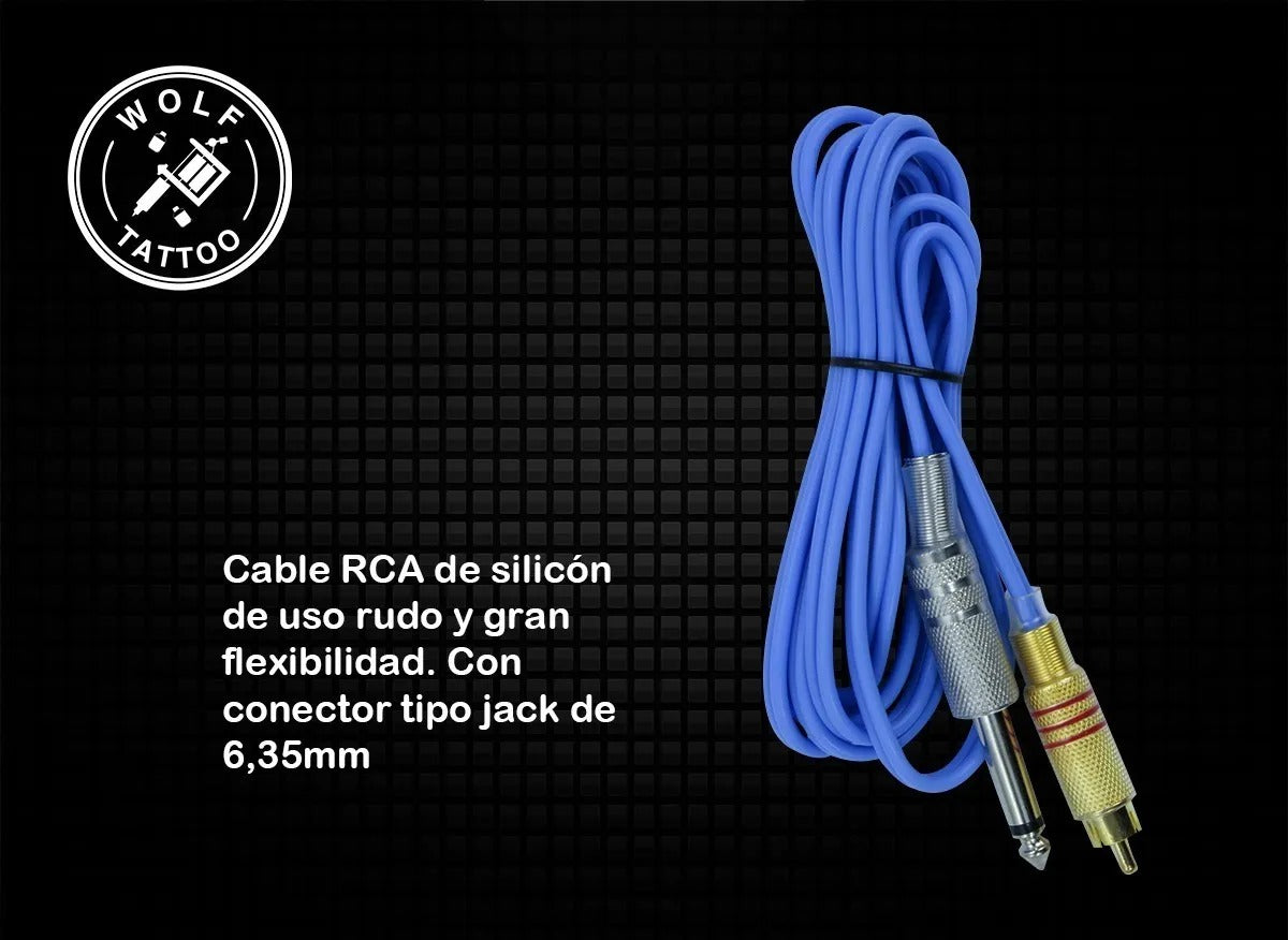 Cable Rca Para Máquina De Tatuar Resiste Con Punta De Cobre