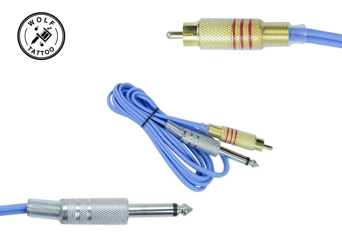 Cable Rca Para Máquina De Tatuar Resiste Con Punta De Cobre