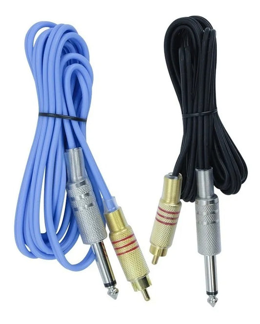 Cable Rca Para Máquina De Tatuar Resiste Con Punta De Cobre
