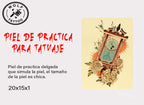Piel sintética de practica para tatuar Chica 5pz
