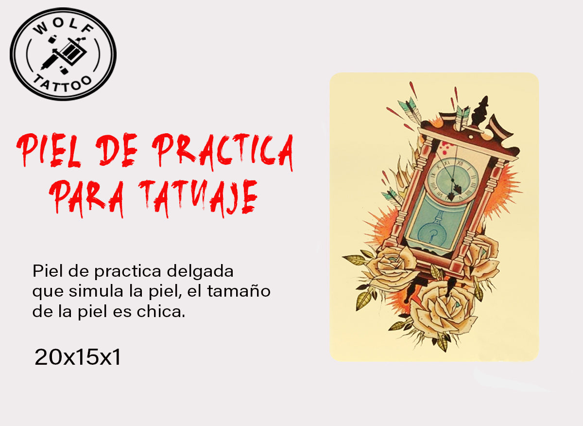 Piel sintética de practica para tatuar Chica 5pz