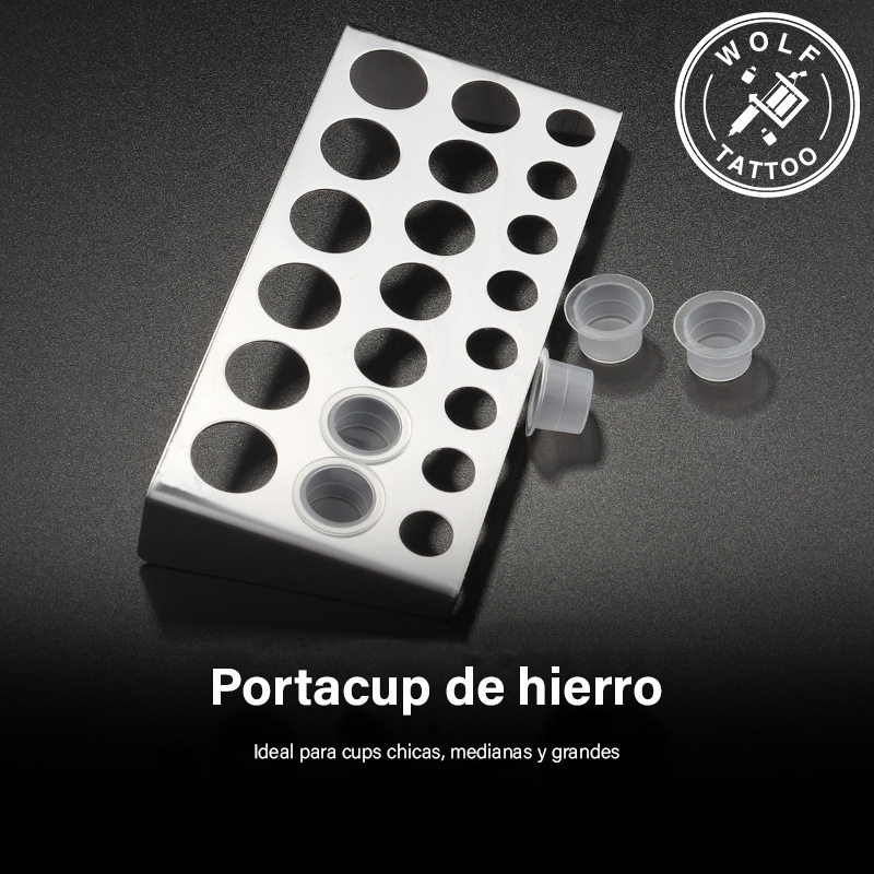 Porta Caps Base Para Retapa De Acero Inox Con 21 Orificios