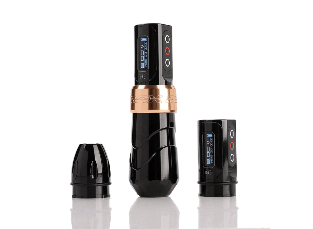 Máquina Para Tatuar Tipo "MAX FLUX"  Profesional Inalámbrica.