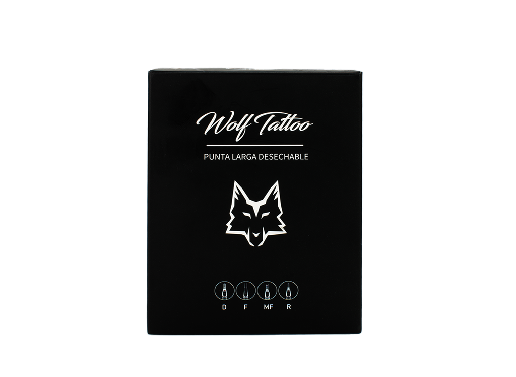 Tubo Para Tatuar Punta Larga 50pz Rt / Mf Transparente