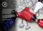 Máquina "Spiral" Para Tatuaje Rotativa Profesional Alámbrica.