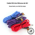 Cable Rca De Silicón Reforzado 90°