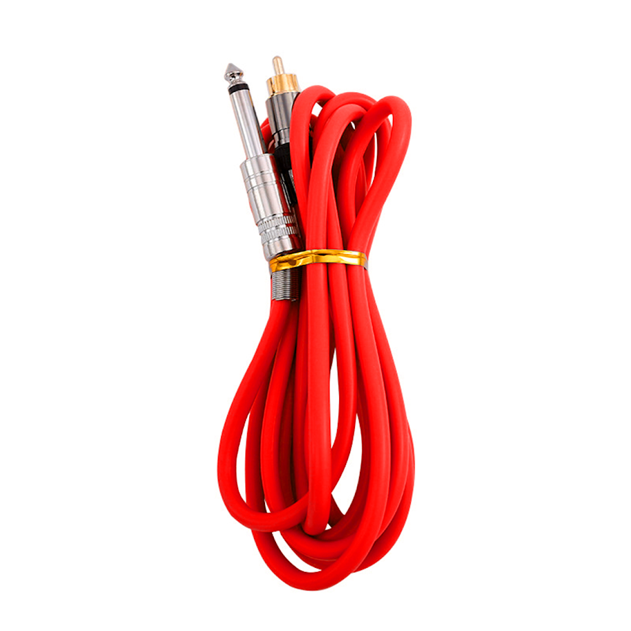 Cable Rca Para Máquina De Tatuaje 2mts Silicón Reforzado