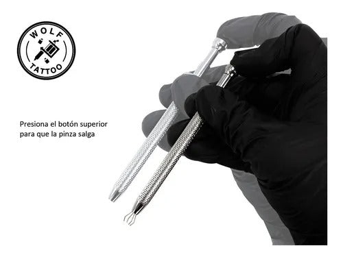 Instrumento Pinza Atrapa Bolas Piercing De Acero Inoxidable