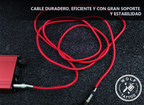 Cable Rca Para Máquina De Tatuaje 2mts Silicón Reforzado