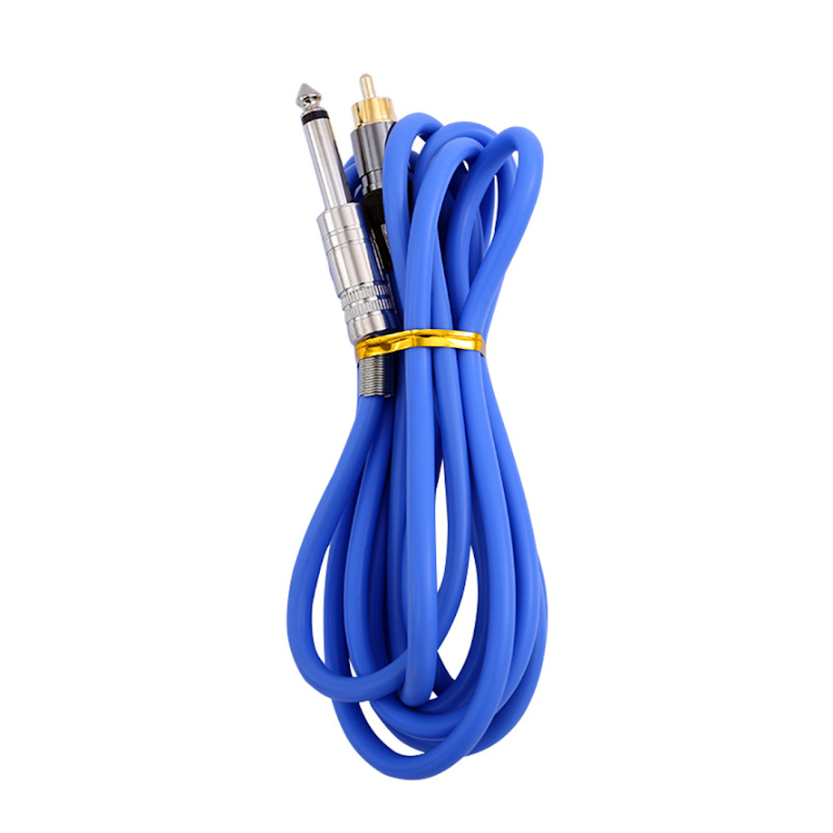 Cable Rca Para Máquina De Tatuaje 2mts Silicón Reforzado