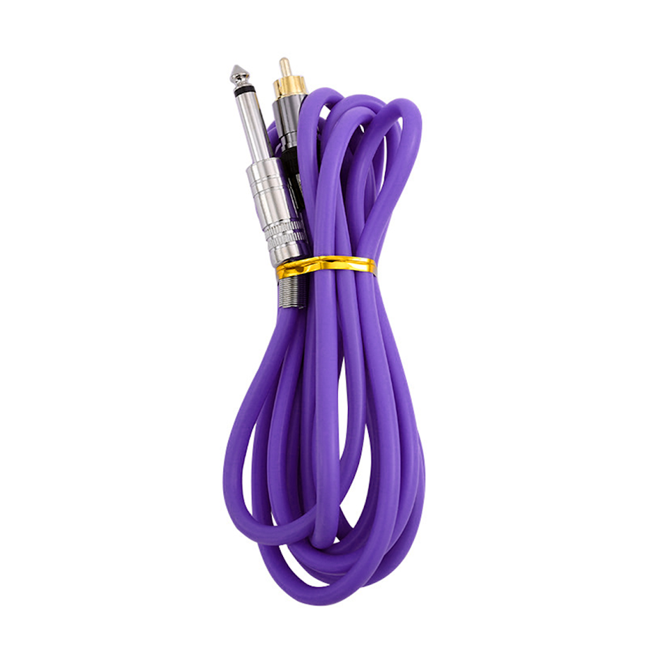 Cable Rca Para Máquina De Tatuaje 2mts Silicón Reforzado
