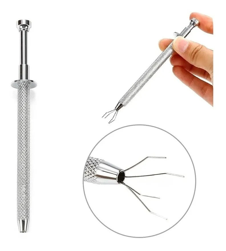 Instrumento Pinza Atrapa Bolas Piercing De Acero Inoxidable