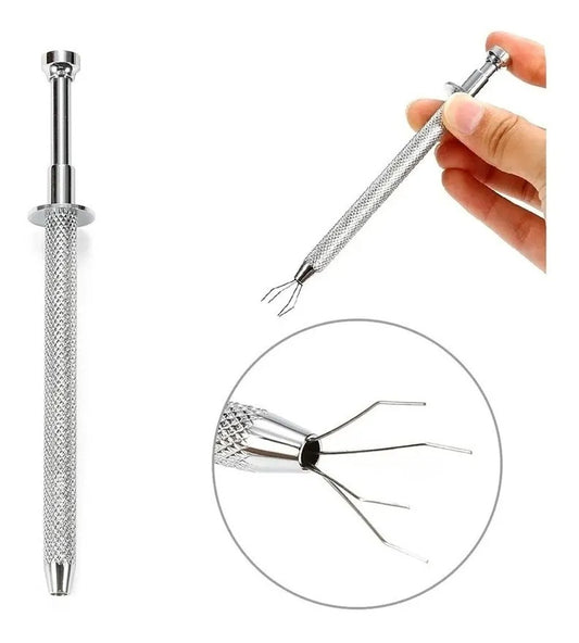 Instrumento Pinzas Atrapa Bolas Piercing De Acero Inoxidable