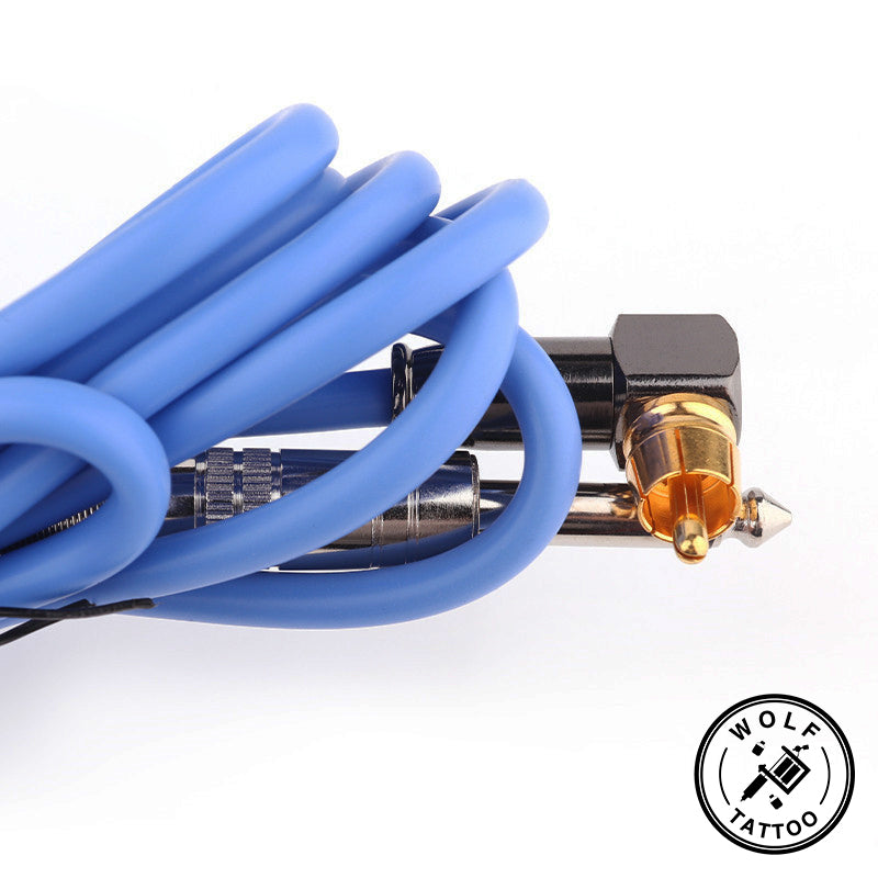 Cable Rca Para Máquina De Tatuar De Silicón Reforzado 90°
